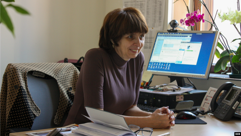 Inna Kuznetsova, jefa de redacción del buro en Kyiv de Radio Libertad. 
