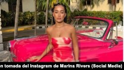 Influencer española Marina Rivers durante su reciente visita a Cuba (Imagen tomada del Instagram de Marina Rivers)