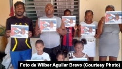 Familiares de Walnier Aguilar Rivera piden su libertad. (Foto de Wilber Aguilar Bravo)