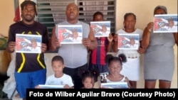 Familiares de Walnier Aguilar Rivera piden su libertad. (Foto de Wilber Aguilar Bravo)