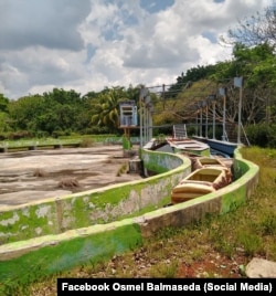 Vista de las instalaciones del Parque Lenin, otrora el principal centro de atracciones en la isla.