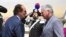 Díaz-Canel fue recibido en el aeropuerto Leonardo da Vinci, en Roma, por el ministro plenipotenciario Excmo. Sr. Umberto Vanni, de la cancillería italiana. (Foto: Twitter @CubaMINREX)