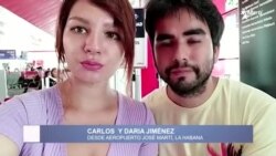 Carlos y Daria en sus últimos momentos en Cuba