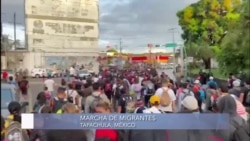 Marcha de migrantes parte de Tapachula