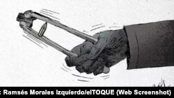 Cuba y el asedio a la libertad de prensa / Ilustración: Ramsés Morales Izquierdo/elTOQUE