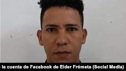 Eider Frómeta Allen, prisionero político cubano, cumple una condena de 8 años de cárcel en la prisión de Boniato, en Santiago de Cuba.(Tomado de la cuenta de Facebook de Eider Frómeta)
