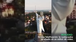 Falso: La estatua de la Madre Patria se vistió con vyshyvanka