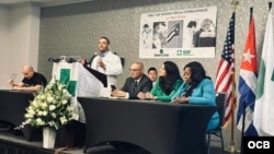 La conferencia en Miami fue organizada por Green Cross y Solidaridad Sin Fronteras, con la participación de Prisoners Defenders.