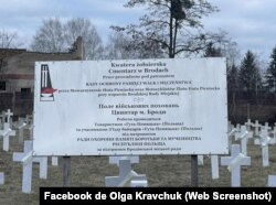 Captura de pantalla de la página de Facebook de Olga Kravchuk.