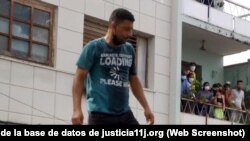 Yonay Moreu Leal, preso político cubano, condenado por las manifestaciones del 11 de julio de 2021 en Cárdenas.
