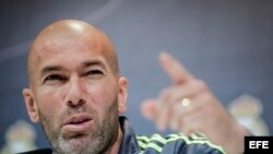 El entrenador del Real Madrid, Zinedine Zidane.