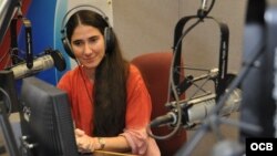 Yoani Sánchez de visita en Martí Noticias
