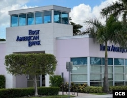 Sucursal de First American Bank en el suroeste de Miami.