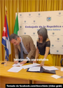El acuerdo se firmó con la Comercializadora de Servicios Médicos Cubanos (CSMC) en la embajada de la República de Cuba en Roma.