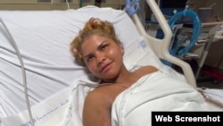 Bárbara Viltres, de 25 años, sobrevivió de milagro a una travesía en la que cinco personas desaparecieron en el mar. (Captura de video/Telemundo 51)