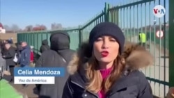 Celia Mendoza, VOA, desde la frontera de Ucrania-Polonia