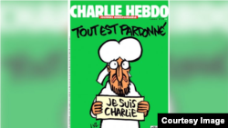 Charlie Hebdo con Mahoma en la portada.