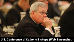 Obispo David Jay Malloy de la Conferencia de Obispos Católicos de Estados Unidos (USCCB).