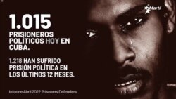 Info Martí | Prisoners Defenders: más de 1.000 presos políticos en Cuba