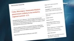 Info Martí | "Poco probable" presencia de Cuba, Nicaragua y Venezuela en Cumbre de las Américas