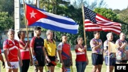 Un grupo de 22 jugadores aficionados de clubes de Washington y de Miami, además de unos 30 aficionados cubanos que practican el deporte en la isla caribeña, formaron parte del encuentro de Rugby por la Paz, organizado por la organización argentina Rugby Sin Fronteras.<br />
&nbsp;