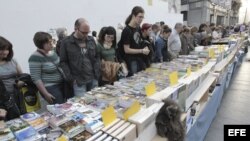 Venta de libros en el Día Internacional del Libro