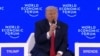 El presidente Donald Trump en el Foro Económico Mundial, en Davos, Suiza.