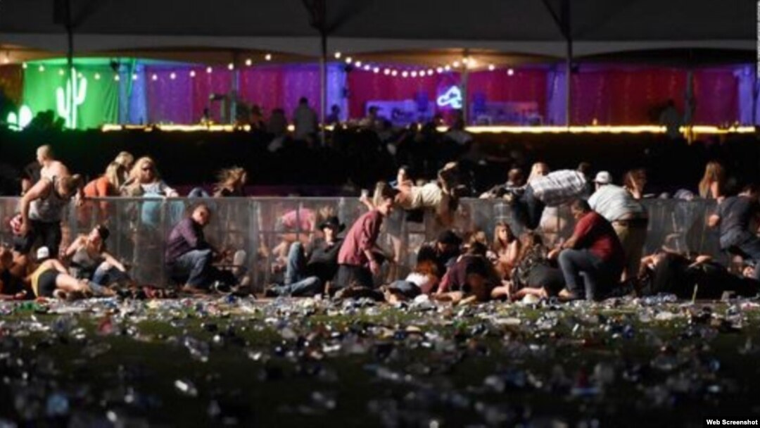Imágenes del mortal tiroteo en festival de música en Las Vegas