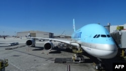 Un Boeing 747, de Korean Air en el Aeropuerto Internacional de los Angeles. (Archivo).