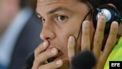 El capitán de la selección brasileña de fútbol, Thiago Silva.