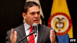 El ministro de Defensa de Colombia, Juan Carlos Pinzón.