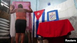 Centro de votación en La Habana, Cuba. (REUTERS/Alexandre Meneghini)
