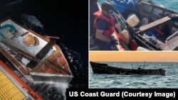 Imágenes difundidas por la Guardia Costera de EEUU el 31 de diciembre de 2022.