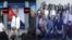 Panelistas del programa Razones de Cuba (izquierda) y miembros del quipo El Toque (derecho).