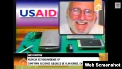 Material propagandístico del canal Cubavisión basado en informe de AP sobre Alan Gross