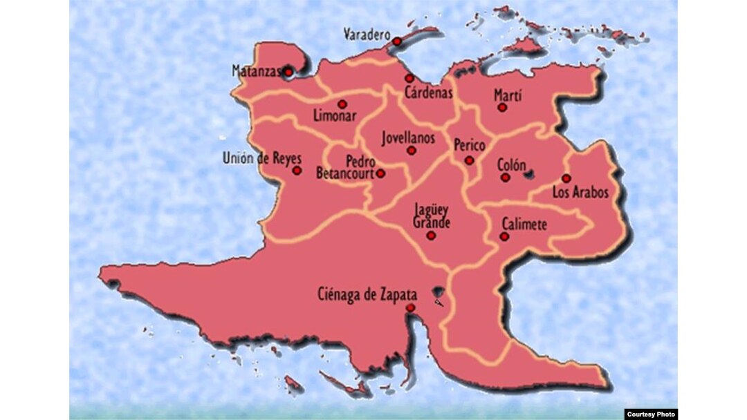 La afectación diarreica forma una "S" que incluye cinco municipios contiguos, desde Unión de Reyes en el suroeste hasta Martí en el noreste, pasando por Pedro Betancourt, Jovellanos y Cárdenas.