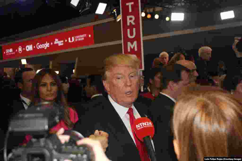 Donald Trump, candidato presidencial republicano. Universidad de Miami, 10 de marzo de 2010 de 2016. Foto: Luis Felipe Rojas.