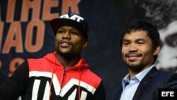 Mayweather y Pacquiao.