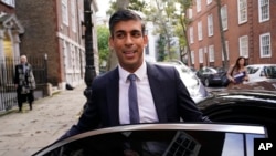 El exjefe del Tesoro británico, Rishi Sunak, nuevo primer ministro de Gran Bretaña. (AP/Aberto Pezzali)