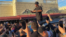 El boxeador cubano Yordenis Ugás en una manifestación en Miami de apoyo a las protestas en Cuba.