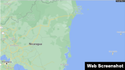 Islas de San Andrés y Providencia en el Mar Caribe fuera de las costas de Nicaragua. Captura de pantalla de Google Maps.