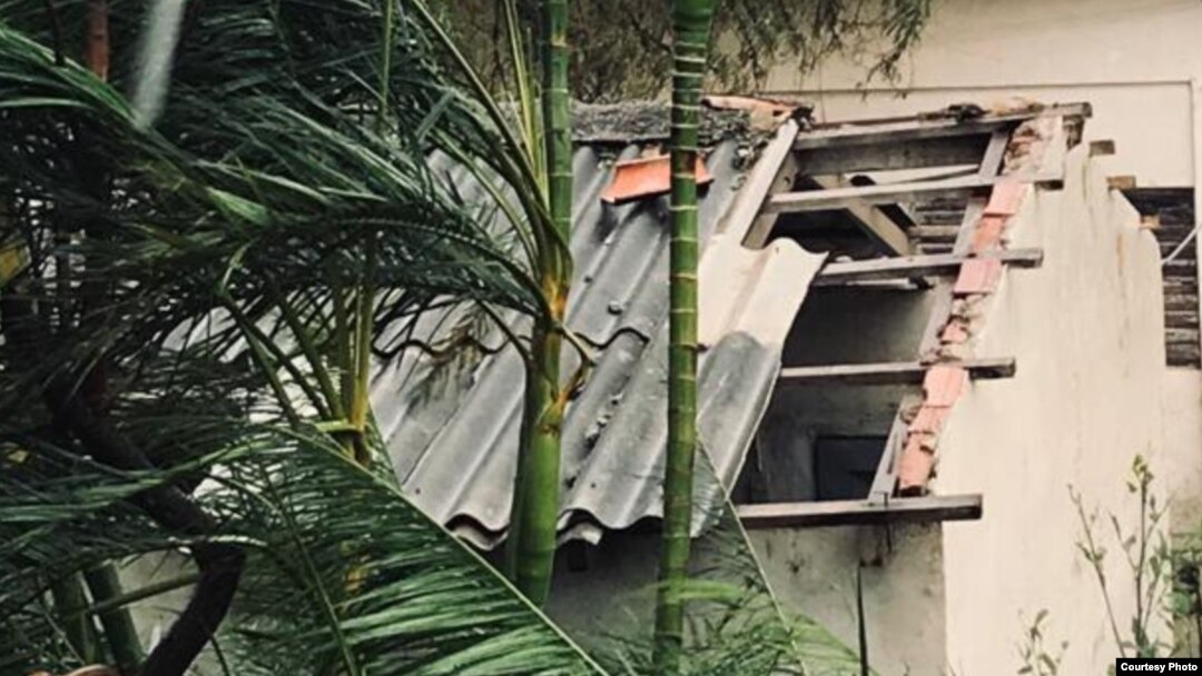 Daños en viviendas en el municipio de Consolación del Sur, Pinar del Río. (Foto: Cortesía Yaima Díaz)