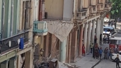 Se derumba edificio en el Paseo del Prado de La Habana