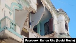 Se derrumba un edificio en La Habana Vieja