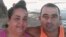Meyvol González junto a su esposo, el preso político del 11J Noslen García. (Foto: Facebook)
