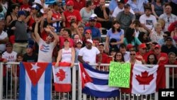 Seguidores de Cuba en Toronto 2015.