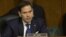 El senador Marco Rubio interviene durante la audiencia sobre la creciente influencia de China en Latinoamérica. 