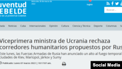 JR sobre los corredores humanitarios ucranianos