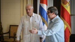 José Borrell y Bruno Rodríguez hablan de cooperación y derechos humanos