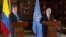 El canciller de Colombia, Carlos Holmes Trujillo, y el enviado especial de la ONU, Eduardo Stein, el 20 de agosto de 2019.